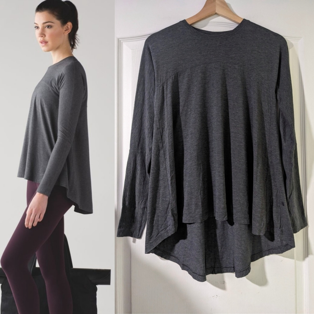 Lululemon | Acadia Long Sleeve in Heathered Pitch Grey